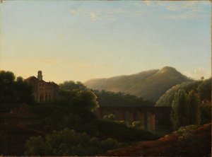 Most w La Cava, Królestwo Neapolu autorstwa Jean Joseph Xavier Bidauld