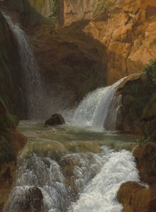 Widok na wodospady w Tivoli, 1788. autorstwa Jean Joseph Xavier Bidauld