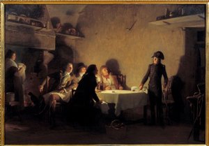 Kolacja Beaucaire. Pod koniec swojej wizyty na targach Beaucaire w dniu 29 lipca 1793 roku, Napoleon Bonaparte jadł obiad z dwoma marsylskimi negocjatorami, fabrykantem Nimois i Montpellier. Przerabia tekst „Le wieczerza Beaucaire” w dwie noce. Przyszły ce