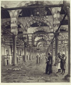 Modlitwa publiczna w meczecie w Amron, z „Zbioru dzieł Jean-Leon Gerome w 100 fotograwiurach”