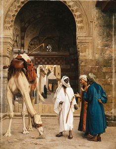 Spór wśród Arabów; Spór „Arabes”, 1872 autorstwa Jean Leon Gerome