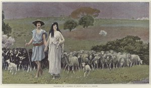 Daphnis i Chloe – Jean Leon Gerome autorstwa Jean Leon Gerome