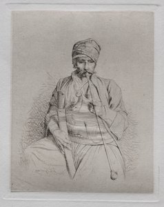 Egipski palacz autorstwa Jean Leon Gerome