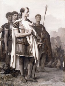 Juliusz Cezar i jego laska, autorstwa Jean Leon Gerome