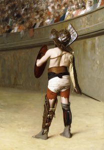 Mirmillon - galijski gladiator, autorstwa Jean Leon Gerome