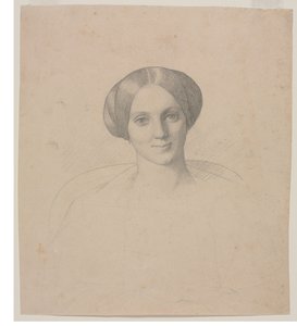 Portret głowy kobiety, XIX wiek. autorstwa Jean Leon Gerome