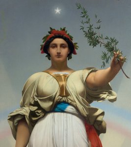 Republika Gerome Jean Leon (1824 - 1904) (alegoria - 1848); Ratusz w Lilas autorstwa Jean Leon Gerome