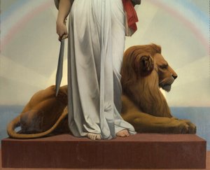 Republika Gerome Jean Leon (1824 - 1904) (alegoria - 1848); Ratusz w Lilas autorstwa Jean Leon Gerome