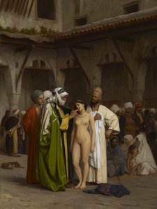 Targ niewolników autorstwa Jean Leon Gerome