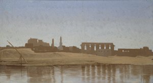 Widok na Nil w Luksorze, 1857 autorstwa Jean Leon Gerome