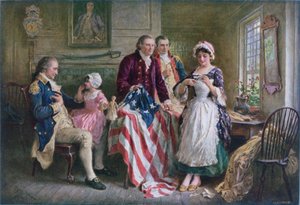 Betsy Ross 1777 autorstwa Jean Leon Gerome Ferris