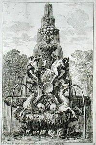 Fontanna z „Fontanny i strumienie po włosku”, wydana w 1661 r. (rycina) autorstwa Jean Lepautre