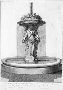 Projekt fontanny, 1673 autorstwa Jean Lepautre