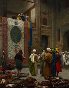 Sprzedawca dywanów autorstwa Jean Leon Gerome
