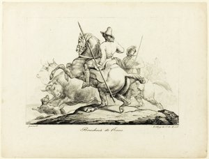 Rzeźnicy Rzymu autorstwa Jean Louis André Théodore Géricault