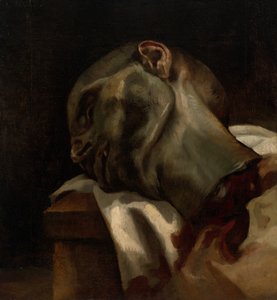 Głowa zgilotynowanego mężczyzny autorstwa Jean Louis André Théodore Géricault