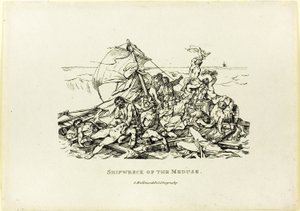 Wrak statku Meduza autorstwa Jean Louis André Théodore Géricault
