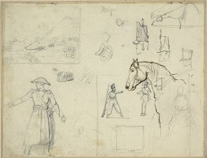 Różne badania autorstwa Jean Louis André Théodore Géricault