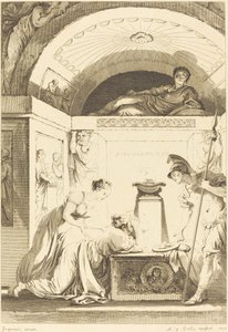 Matrona Efezu autorstwa Jean Louis Delignon and Antoine Jean Duclos after Jean Honoré Fragonard
