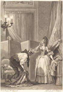 Rogacz Pobity i Zadowolony autorstwa Jean Louis Delignon and Antoine Jean Duclos after Jean Honoré Fragonard