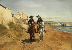 Generał i jego adiutant, 1869.