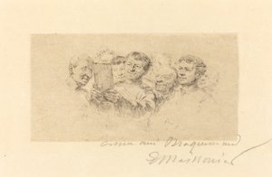 Kochankowie autorstwa Jean Louis Ernest Meissonier