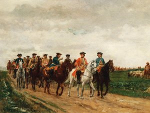 Marszałek Saxe i jego wojska, 1866 autorstwa Jean Louis Ernest Meissonier