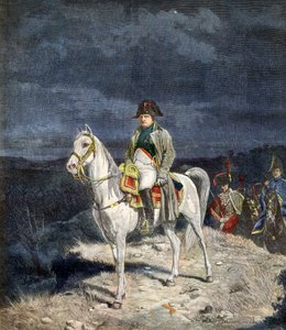 Cesarz Francji Napoleon I na koniu 1814 - rycina wg Meissoniera. autorstwa Jean Louis Ernest Meissonier