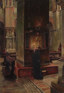 Madonna del Bacio w San Marco, Wenecja, 1882 r. autorstwa Jean Louis Ernest Meissonier