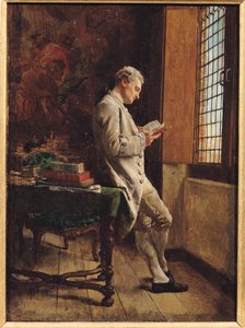 Czytelnik w bieli, 1857