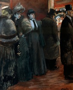 Foyer Teatru, koniec XIX lub początek XX wieku. autorstwa Jean Louis Forain