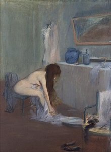Po kąpieli, ok.1885-90 (pastel) autorstwa Jean Louis Forain