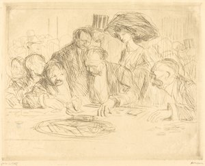 Przy stole hazardowym (druga płyta) autorstwa Jean Louis Forain