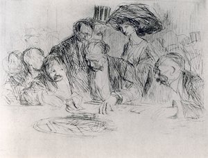 Przy stole hazardowym, 1925. autorstwa Jean Louis Forain