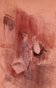 W Restauracji (akwarela) autorstwa Jean Louis Forain