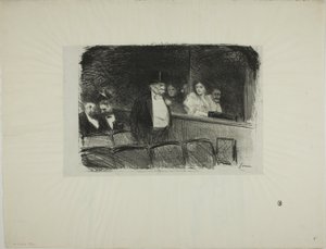 W Teatrze autorstwa Jean Louis Forain