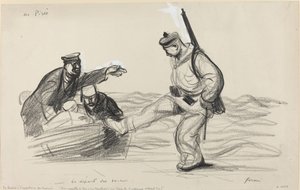 W Pireusie. - Odejście Boches., c. 19141919. autorstwa Jean Louis Forain