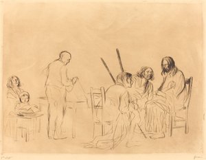 Przed Wieczerzą w Emaus (pierwsza płyta) autorstwa Jean Louis Forain