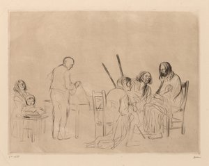 Przed wieczerzą w Emaus autorstwa Jean Louis Forain