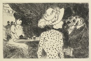 Scena w kawiarni (opisowa) autorstwa Jean Louis Forain