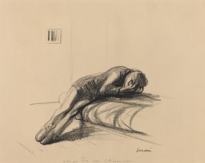 Ten, który zastrzelił Clemenceau w 1919 roku lub później. autorstwa Jean Louis Forain