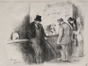 U Huisslera. autorstwa Jean Louis Forain