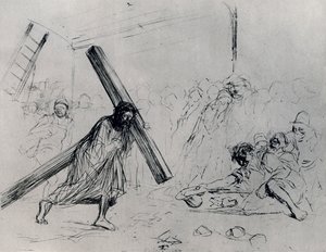Chrystus dźwigający krzyż, 1925. autorstwa Jean Louis Forain