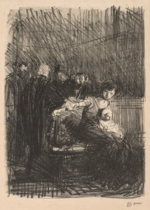 Miejsce w sądzie. autorstwa Jean Louis Forain