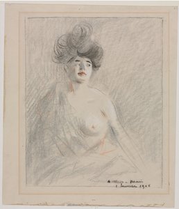 Kurtyzana (rekto) autorstwa Jean Louis Forain