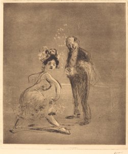 Tancerz i główny kelner autorstwa Jean Louis Forain