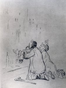 Błaganie przed jaskinią, 1925 r. autorstwa Jean Louis Forain
