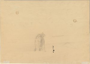 Postacie w pejzażu verso, c. 1919. autorstwa Jean Louis Forain