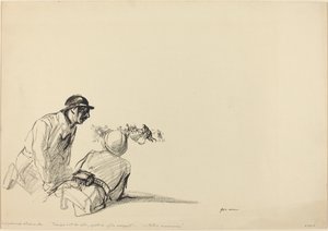Natarcie niemieckie autorstwa Jean Louis Forain
