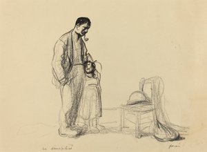 Zdemobilizowany, ok. godz. 19141919. autorstwa Jean Louis Forain